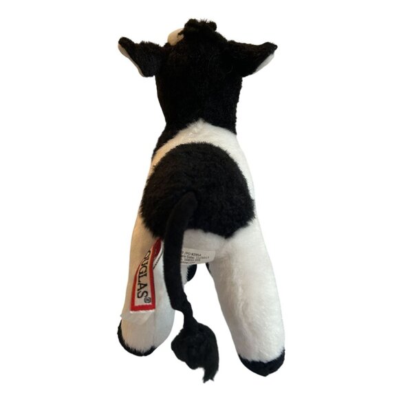 Douglas Cuddle Toys 8" Standing Plush Cow 2017 Black & White Soft Stuffed Animal - Picture 4 of 4